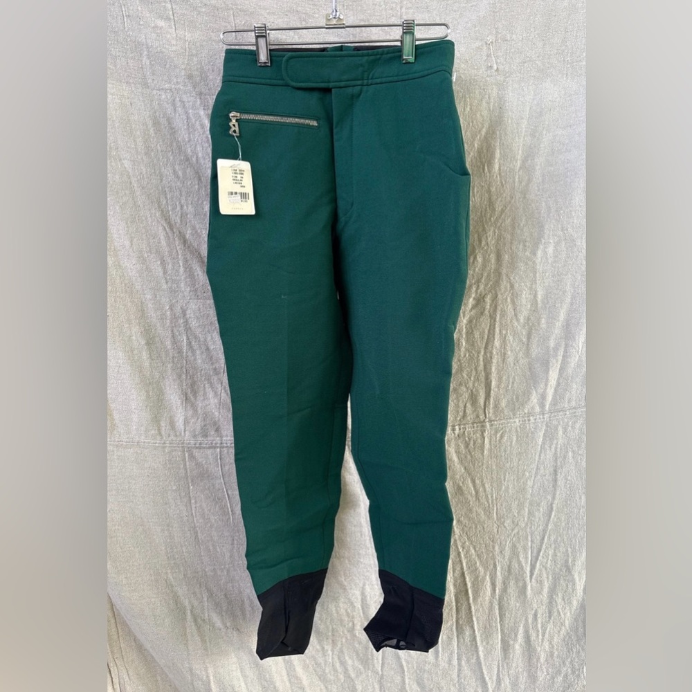 Vintage New with Tags Bogner Wool Blend Green Ski Pants